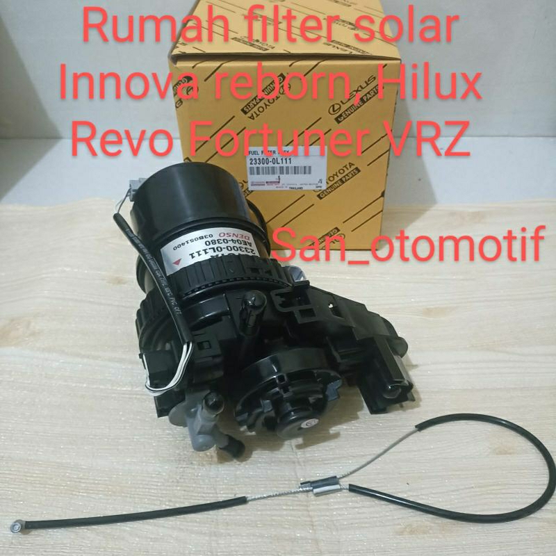 Fuel Filter Assy / Filter Solar komplit Innova reborn, Fortuner VRZ, hilux Revo original