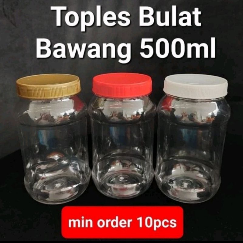 toples 500 ml tinggi toples bawang goreng
