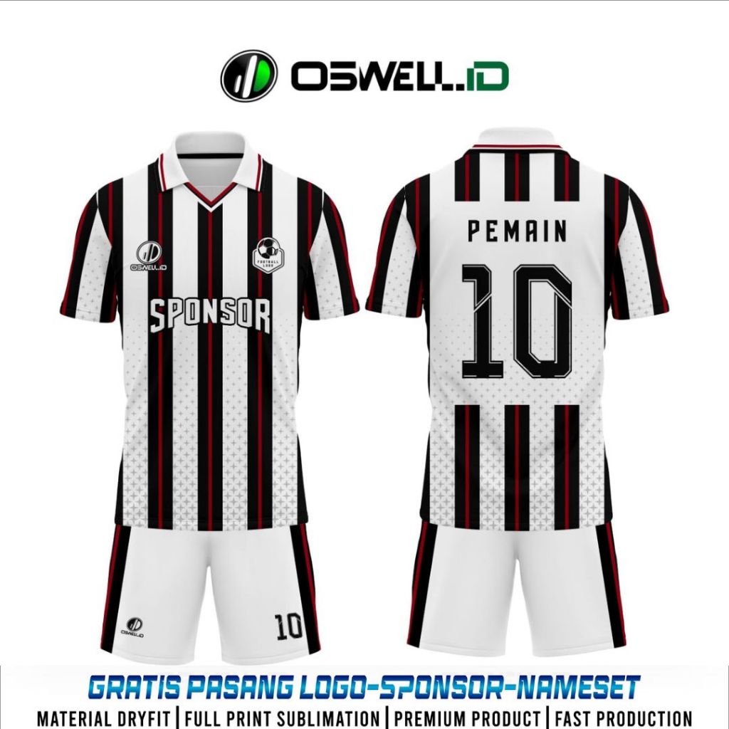 BAJU JERSEY FUTSAL DAN SEPAK BOLA FREE CUSTOM FULL PRINTING PREMIUM  [KODE OSWELL FO OS43]
