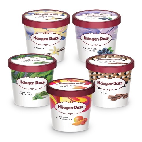 Ice cream Haagen-Dazs Ee Krim Pint 473 ml ukuran besar