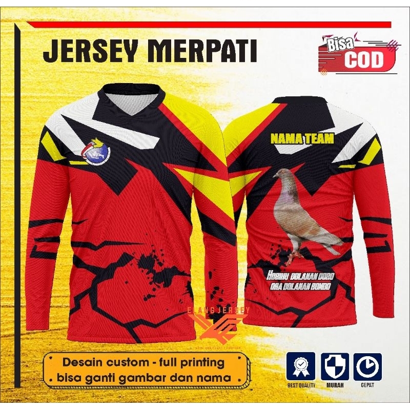 JERSEY MERPATI PRINTING CUSTOM dESAIN