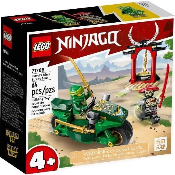 LEGO Ninjago - 71788 Lloyd’s Ninja Street Bike Set Building Kid Toy Juniors Motorcycle Movie Series 