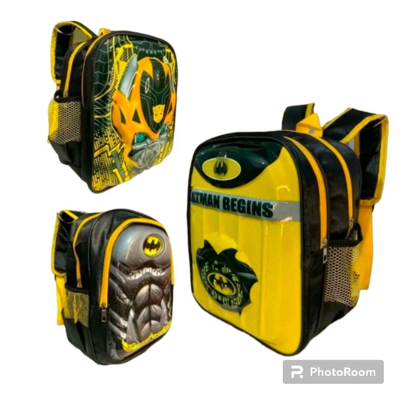 TAS SEKOLAH ANAK SD TK PAUD BATMAN BUMBLEBEE 3D LED