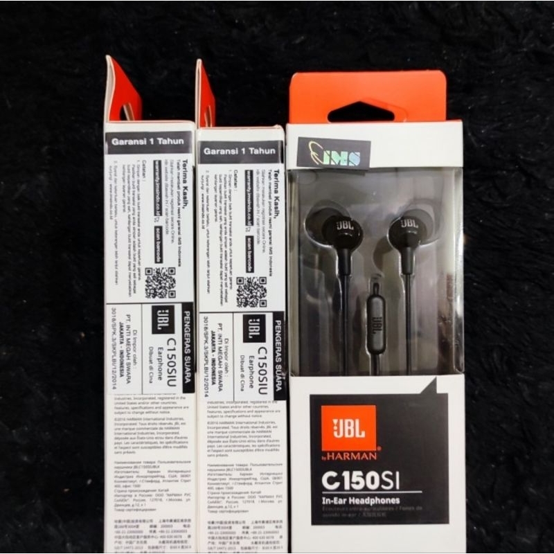 JBL C150SI Headset Earphone with Mic C150 Headphone Original IMS