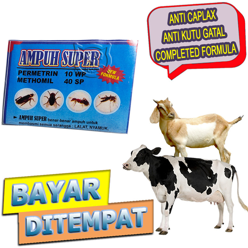 Ampuh Super Serbuk Obat Anti Kutu Sapi Kerbau Basmi Parasit