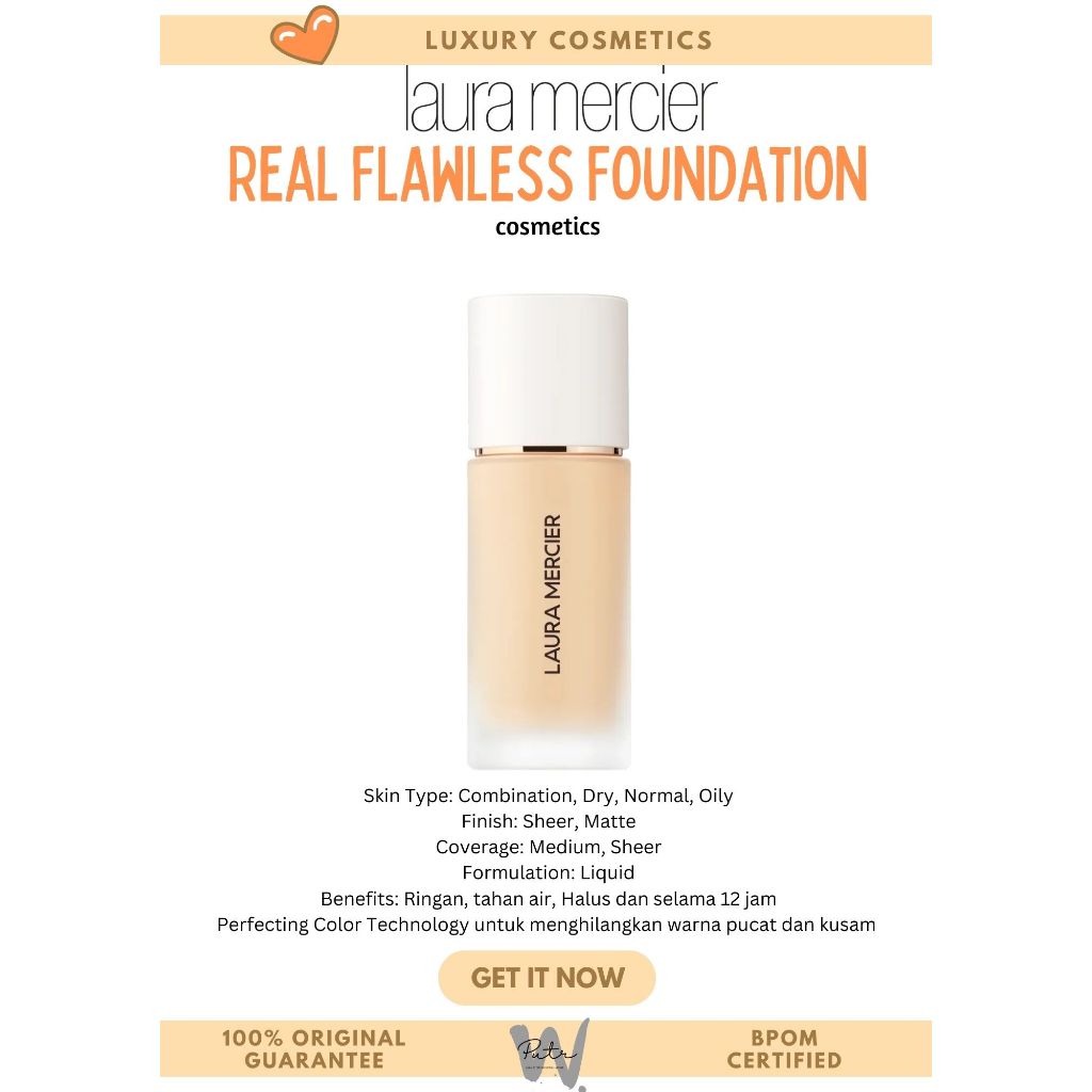 LAURA MERCIER Real Flawless Foundation