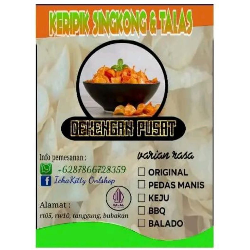 

KERIPIK SINGKONG ORIGINAL KEMASAN 1KG