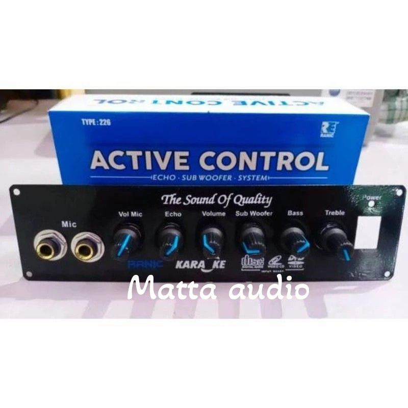 Kit tone control echo subwoofer karaoke plus panel