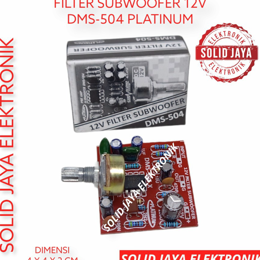 GROSIR ✅ KIT FILTER SUBWOOFER SUB WOOFER BASS PLATINUM LOW DMS-504 DMS 504 DMS504 PLATINUM
