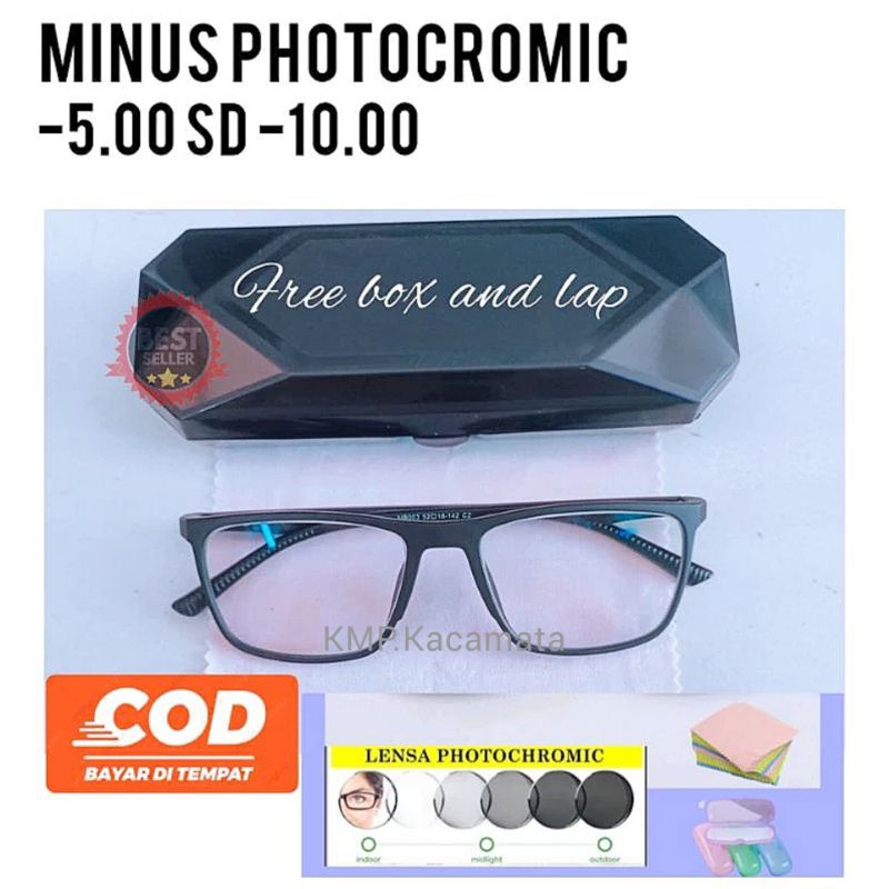 KACAMATA MINUS PHOTOCROMIC -5.00 s/d -8.00 KACAMATA PHOTOCROMIC Pria& Wanita