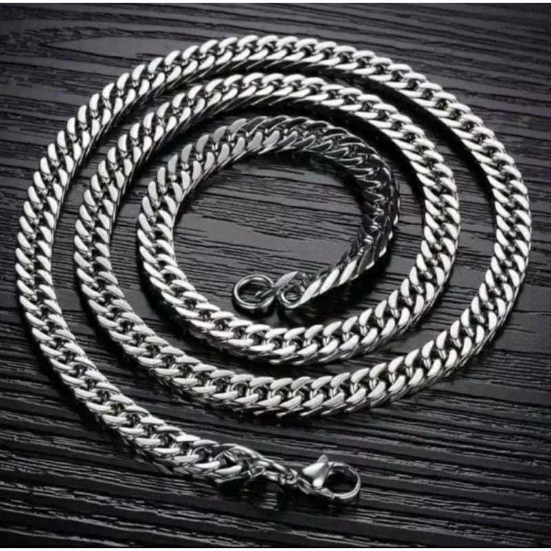 kalung rantai titanium anti karat model kekinian