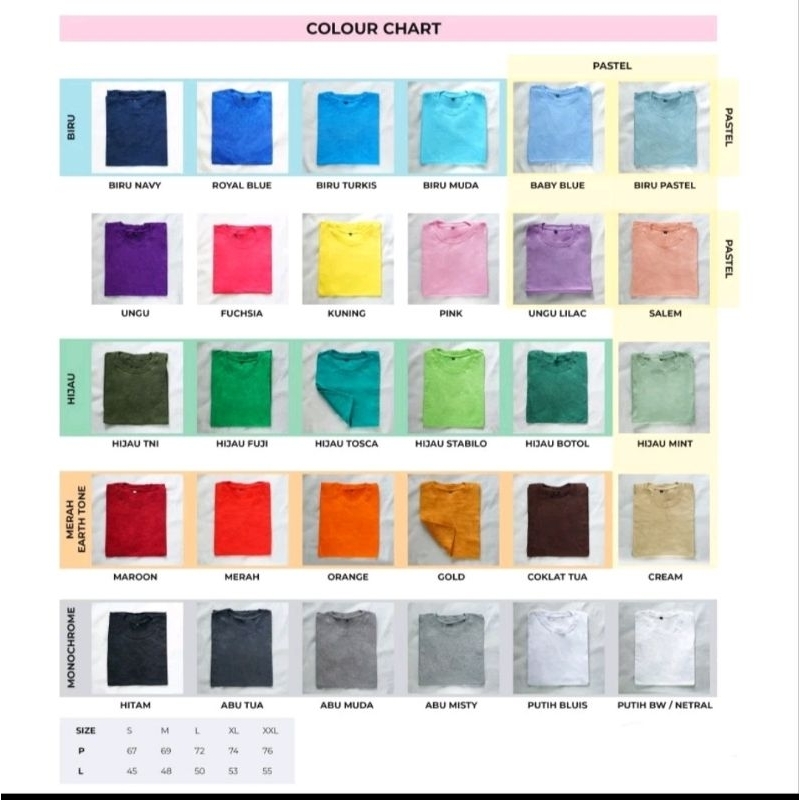 Cotton combed 30's / katun combed 30's