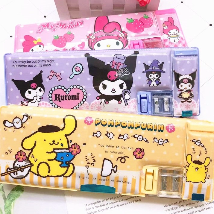 

Ready Stok KOTAK PENSIL MAGNET + SERUTAN / TEMPAT PENSIL / PENCIL CASE SANRIO MELODY KUROMI