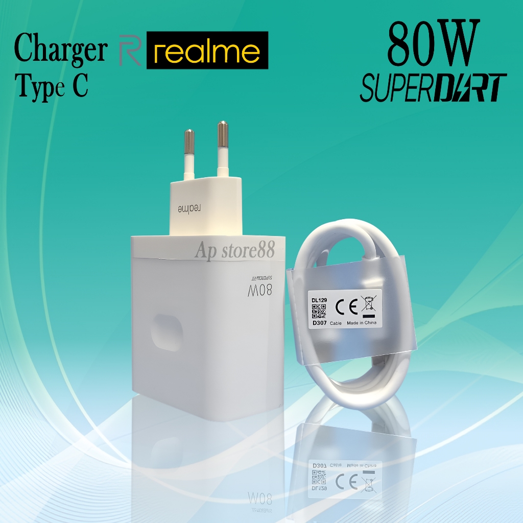 Charger Casan Realme GT Neo 3 GT Neo 3T Original 80W Super Dart Type C