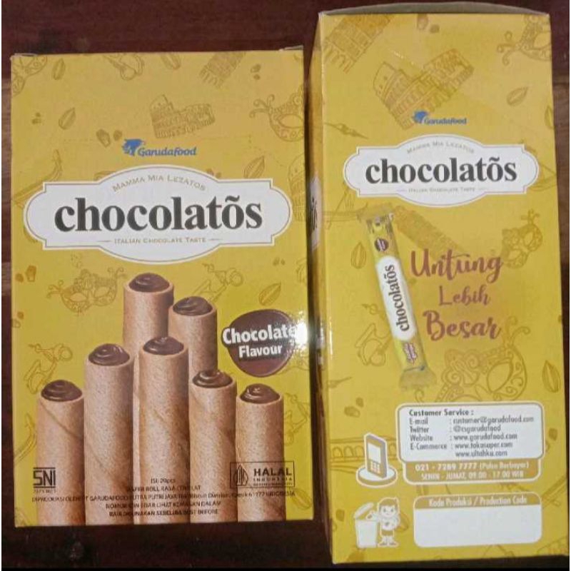 Chocolatos Cokelat 14gr, Chocolatos Dark 14gr, Chocolatos Vanilla 14gr