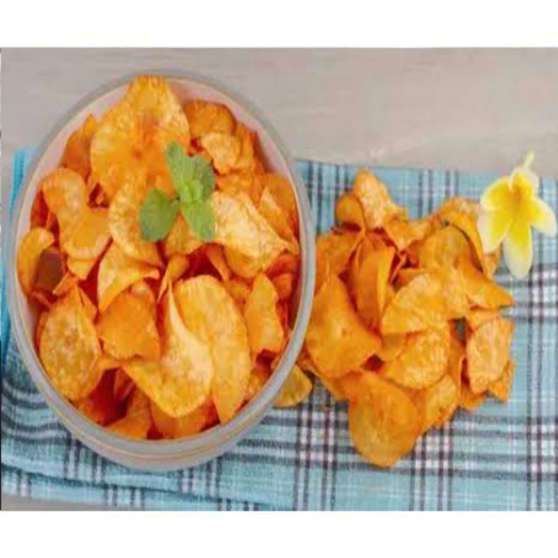 

Keripik Singkong Renyah Gurih Pedas Cemilan Ringan 50Gram