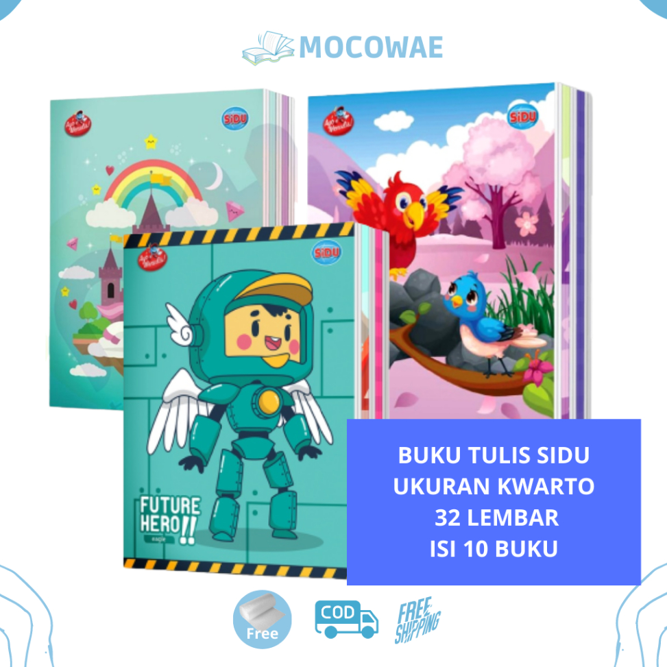 

GROSIR ✅ BUKU TULIS KWARTO SIDU 32 buku tulis 1 pack isi 10