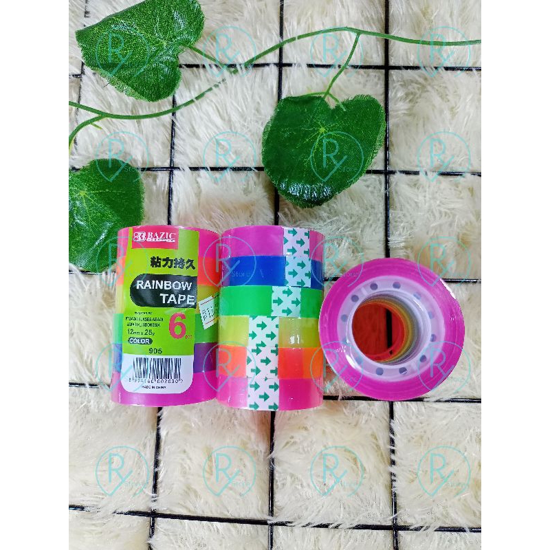 

ISOLASI BAZIC RAINBOW SLOP (6PCS)