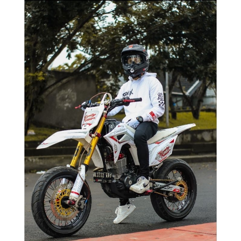 DECAL WHITE CRF SUPERMOTO