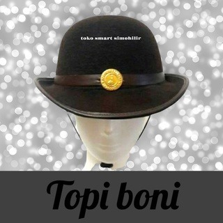 Boni Pramuka Putri Topi Boni Pramuka Putri Coklat Tua Bahan Beludru untuk Penegak dan Pandega Putri 