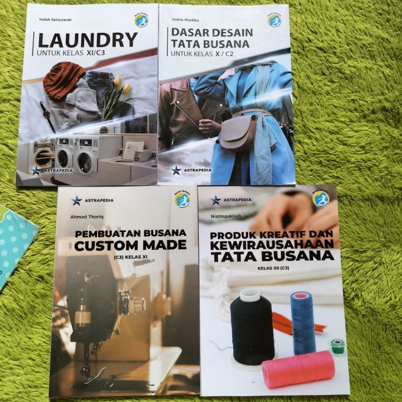 ORIGINAL BUKU LAUNDRY DASAR DESAIN TATA BUSANA PEMBUATAN BUSANA CUSTOM MADE PRODUK KREATIF DAN KEWIR