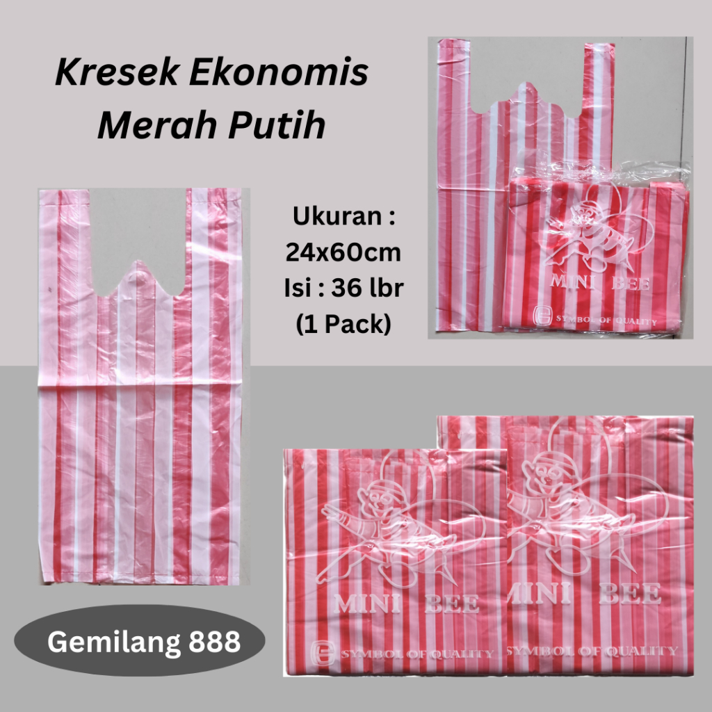HD merah putih 24 | kantong plastik merah putih, kresek merah putih