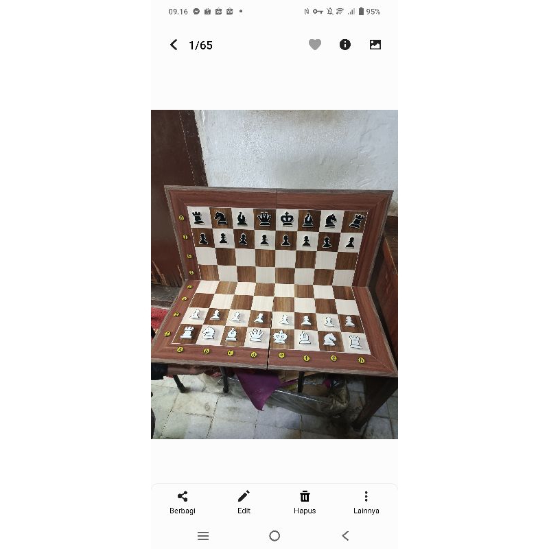 Papan catur peraga magnet