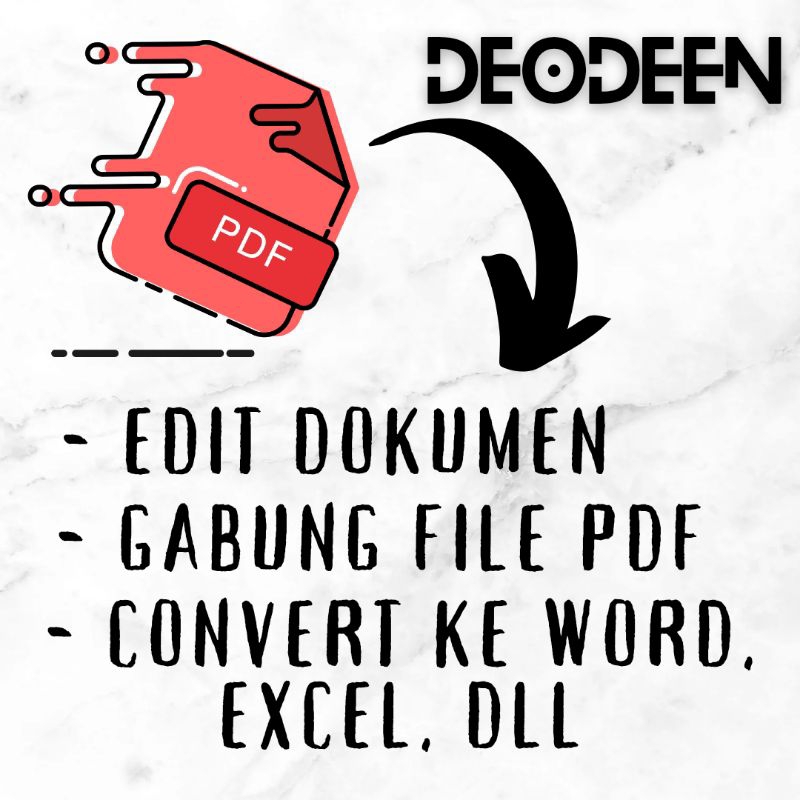Jasa edit gabung dan konvert convert file dokumen pdf ke word excel exsel powerpoint ppt