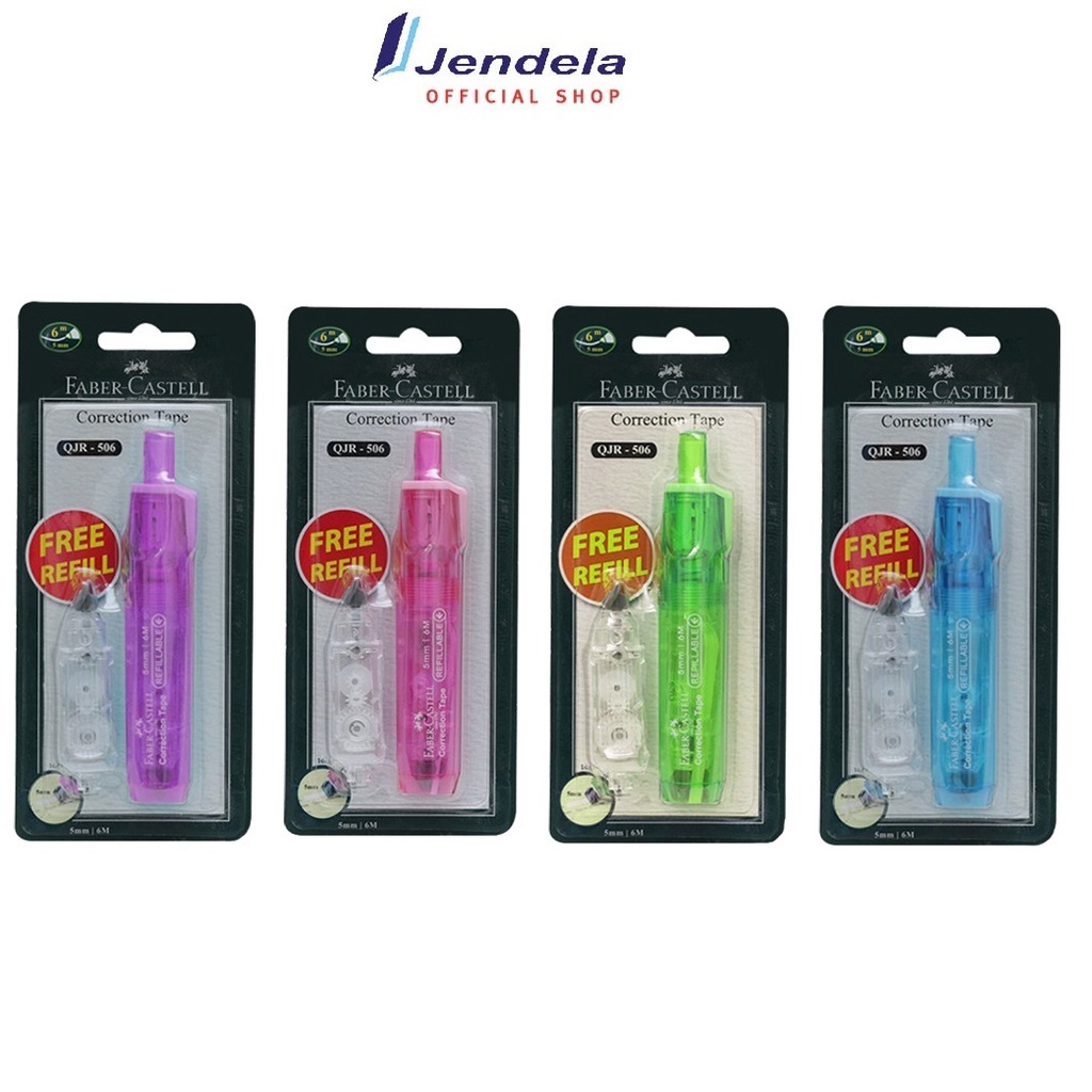 

Correction Tape Faber Castell QJR-506 QAR Refill Penghapus Pita Tipe Barrel Tipe X Kertas Untuk Sekolah ATK