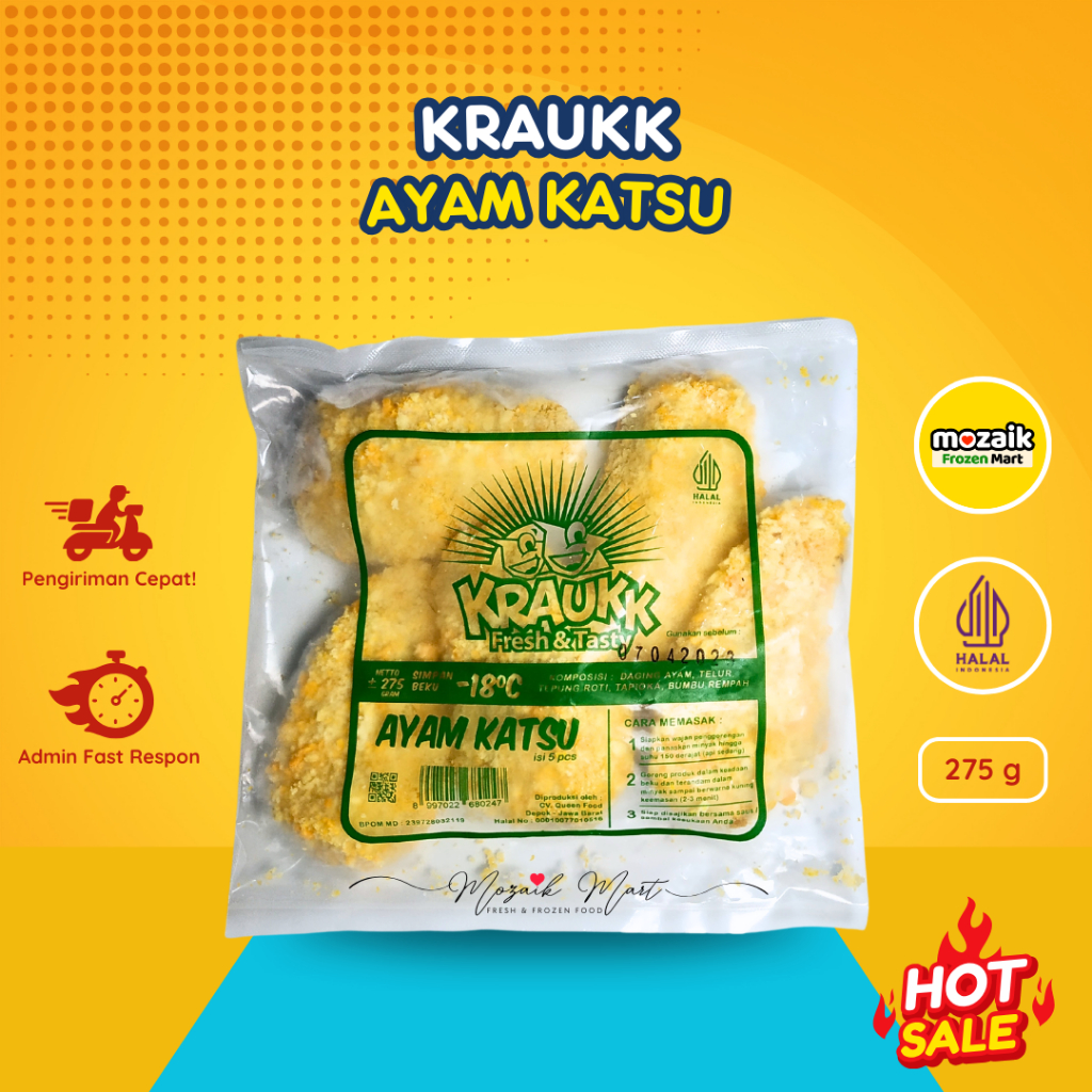

Kraukk Katsu 330 gr Frozen Mart Frozen Food Palembang
