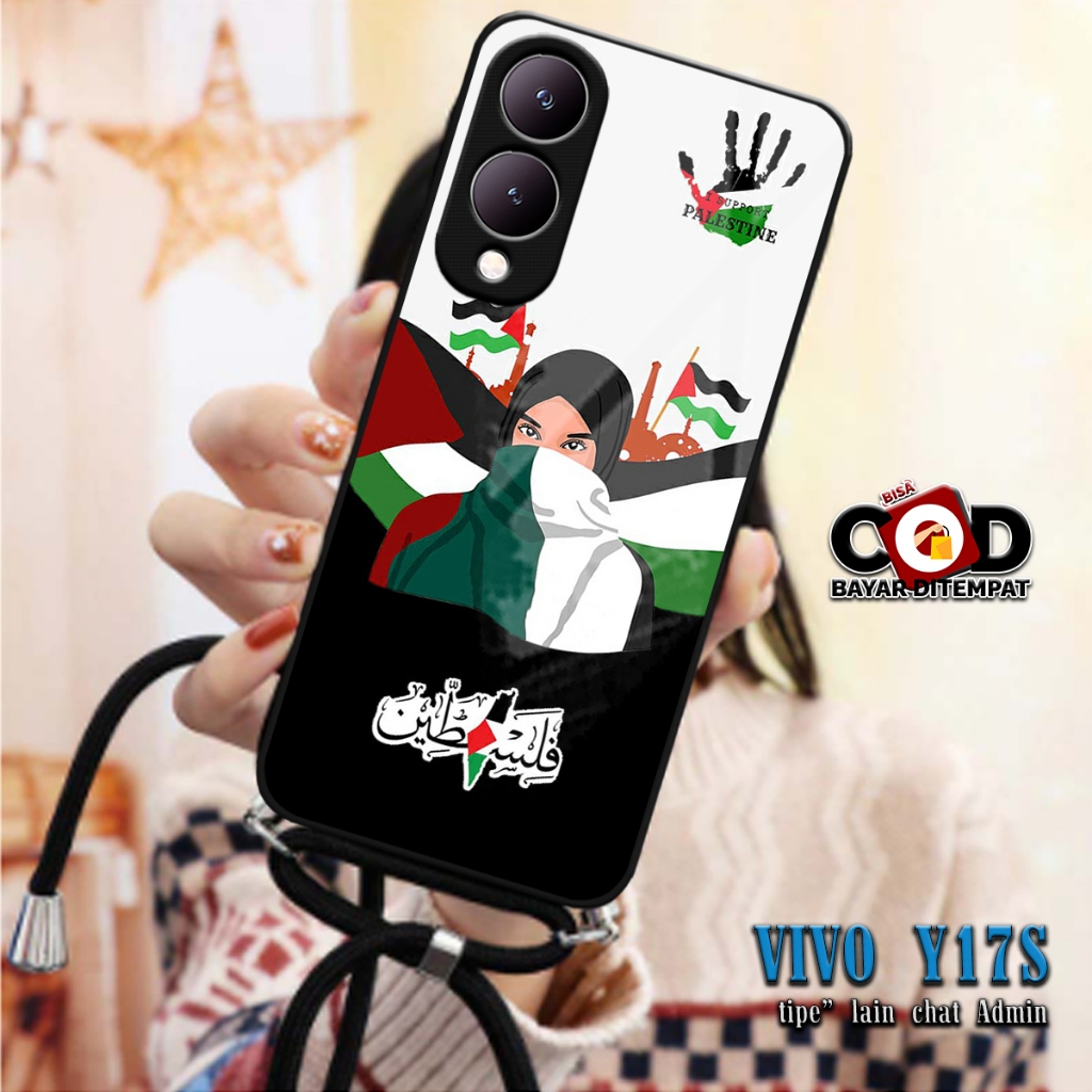SOFTCASE KILAU 2D + Tali CASE SILIKON VIVO Y17S Y17 S SILIKON KACA | MC786 | CASE SILICON MAN AND GI