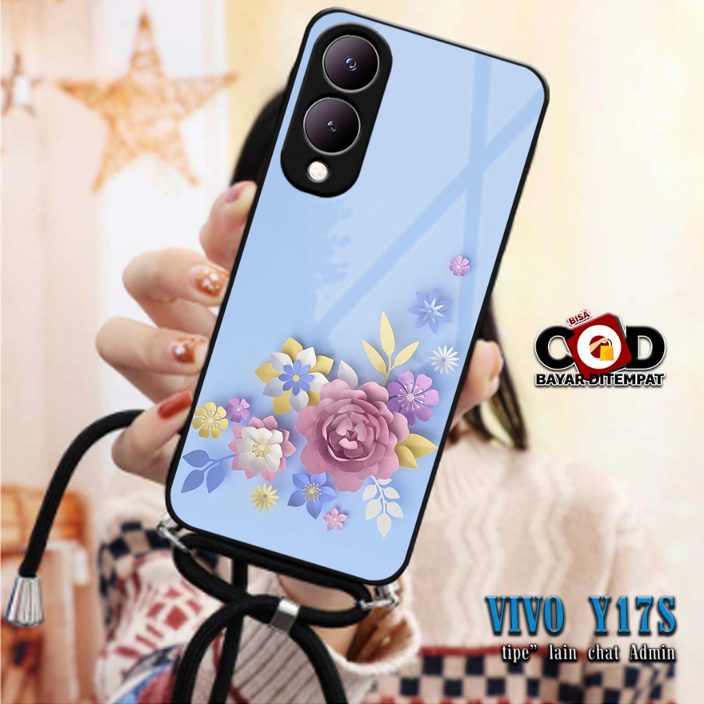 SOFTCASE KILAU 2D + Tali CASE SILIKON VIVO Y17S Y17 S SILIKON KACA | MC781 | CASE SILICON MAN AND GI