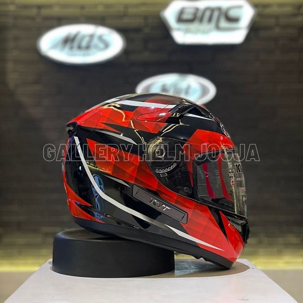 KYT K2 Rider Diamond Red / Helm Full Face / KYT Full Face
