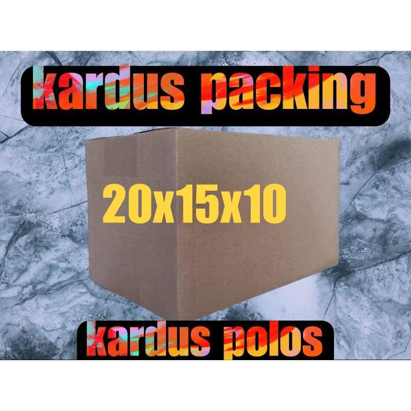 

kardus packing 20x15x10 kardus polos kardus mini