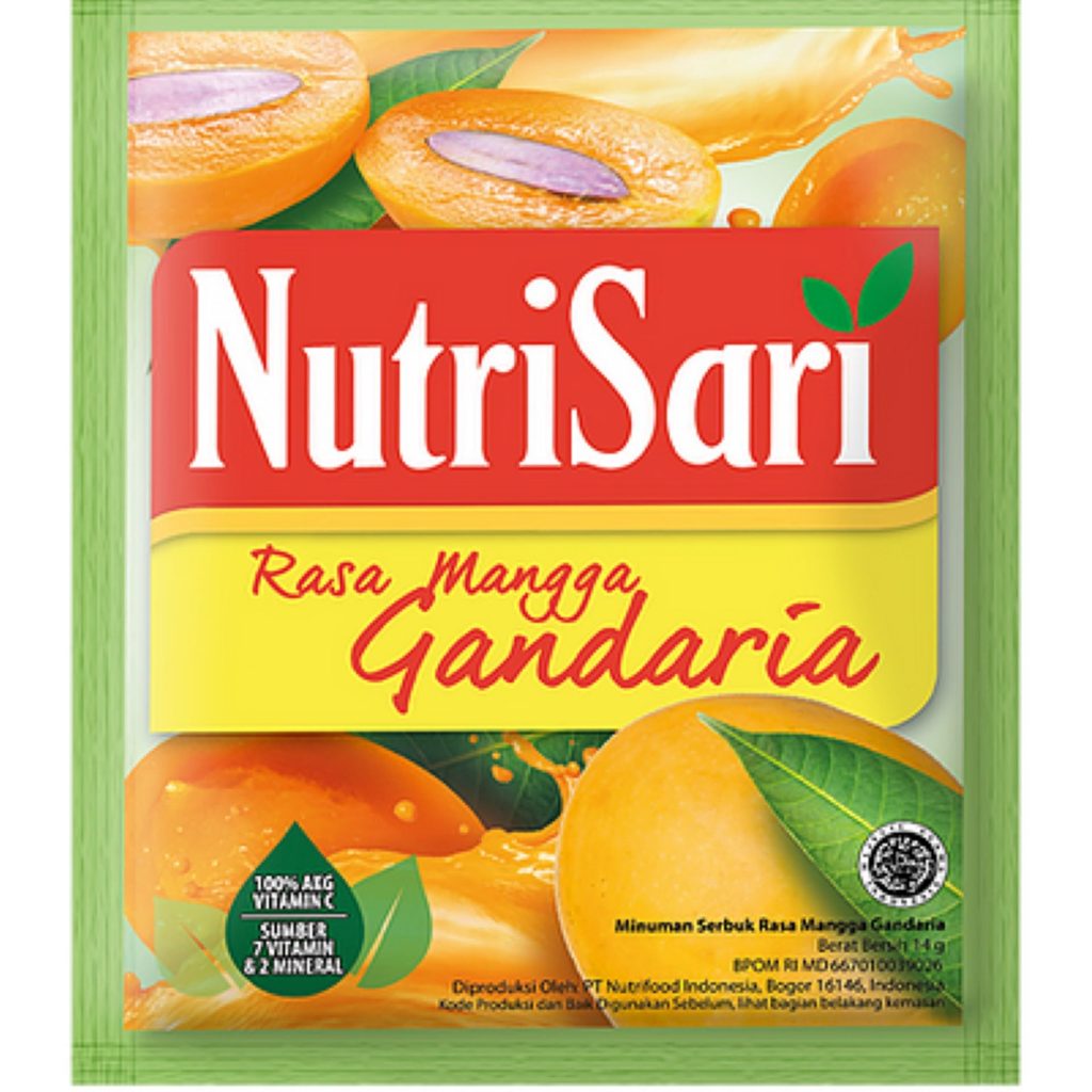 

Nutrisari Mangga Gandaria 14 Gr 10 Pcs/Renteng