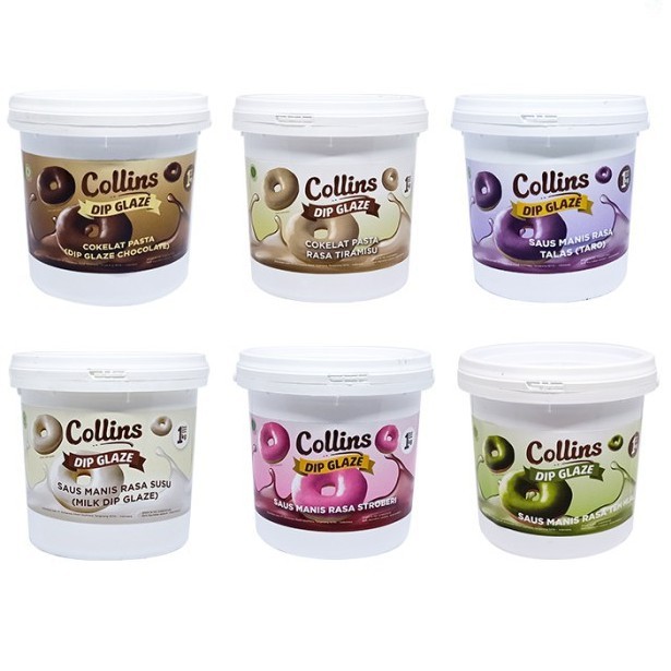 

Collins dip glaze 5kg / collins dip glaze strawberry 5kg / collins dip glaze cappuccino 5kg / collins dip glaze taro 5kg