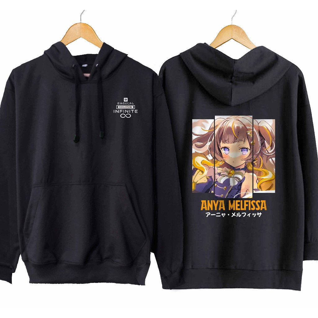 Jaket hoodie jumper infinite vtuber ANYA MELFISSA CHUNCHUNMARU - HOLOLIVE IDN 100% cotton fleece