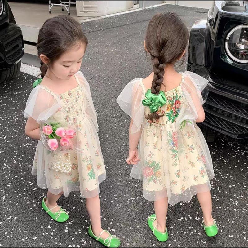 NEW ARRIVAL DRESS BANGKOK SMOKE GEMOY IMPORT SUPER PREMIUM ANAK PEREMPUAN USIA 2 3 4 5 6 7 TAHUN