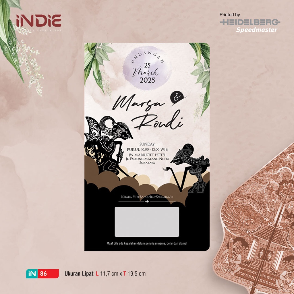 

undangan pernikahan siap sebar indie in 86