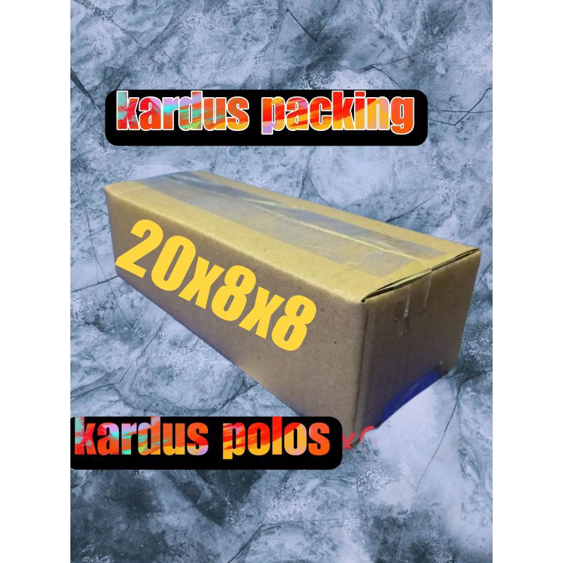 

kardus UK 20x8x8 kardus polos kardus sedang