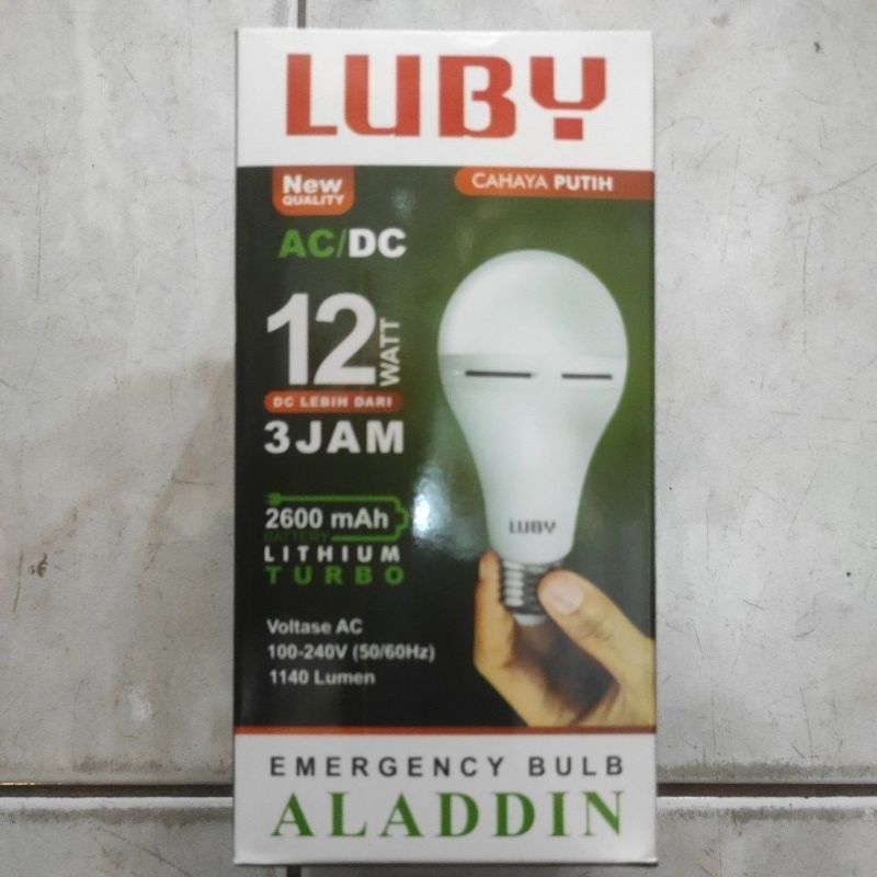 Balon Lampu Darurat LED Luby 12 watt Emergency LED Bulb tahan 3 jam