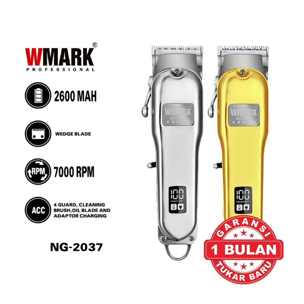 WMARK NG-2037 Cordless Clipper 7000 Rpm Alat Cukur Rambut Barbershop