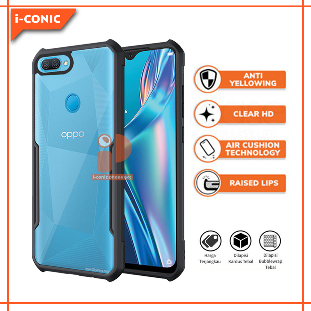 Case Oppo A12/A5S/A7 Armor Shield Shockproof Airbag Transparent Premium Casing Softcase