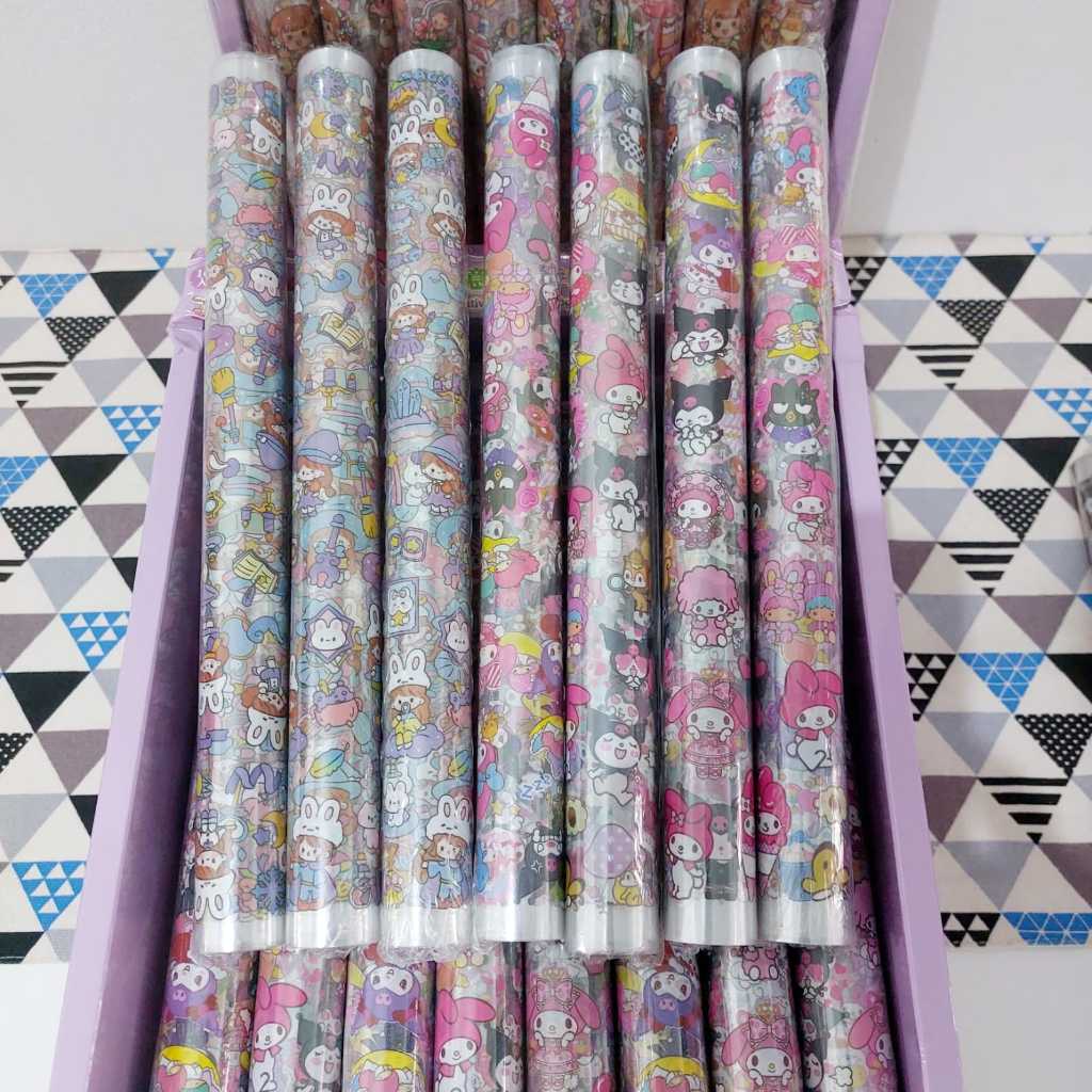 

Original Sticker Momo Waterproof Sticker panjang Stiker Sanrio 3D Hologram Sticker Korea