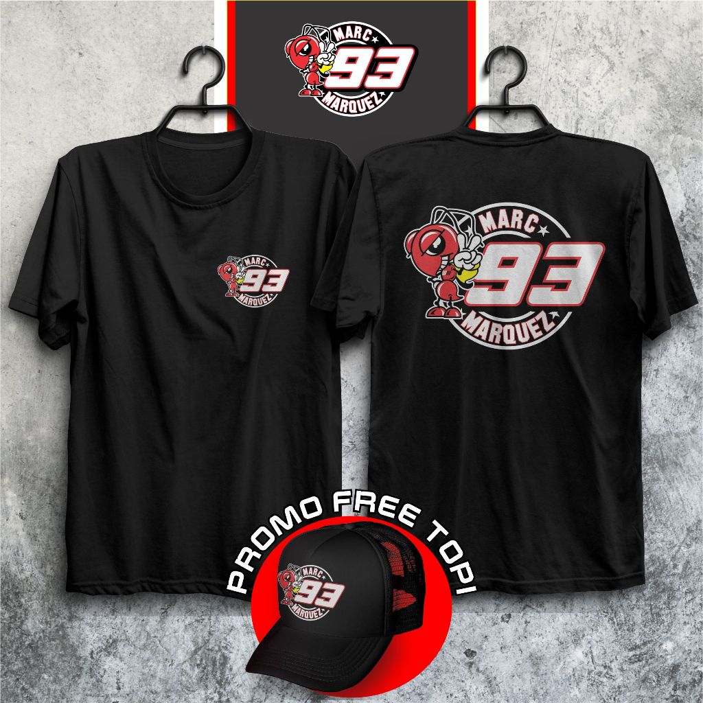Baju Kaos Marc Marquez Plus Topi