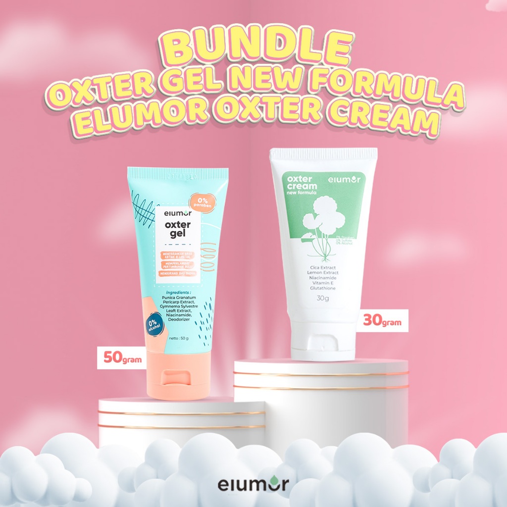 Bundle Oxter Gel New Formula 50g + Elumor Oxter Cream 30g