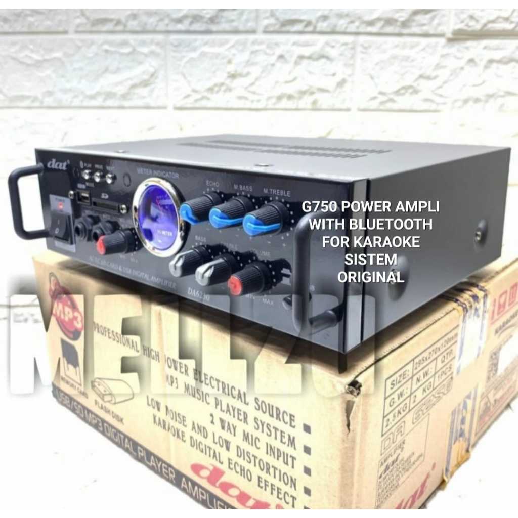 G750 DAT BLUETOOTH POWER AMPLI AC DC BLUETOOTH MUSIK BONUS MIC DIGITAL AMPLIFIER EQ USB ECHO