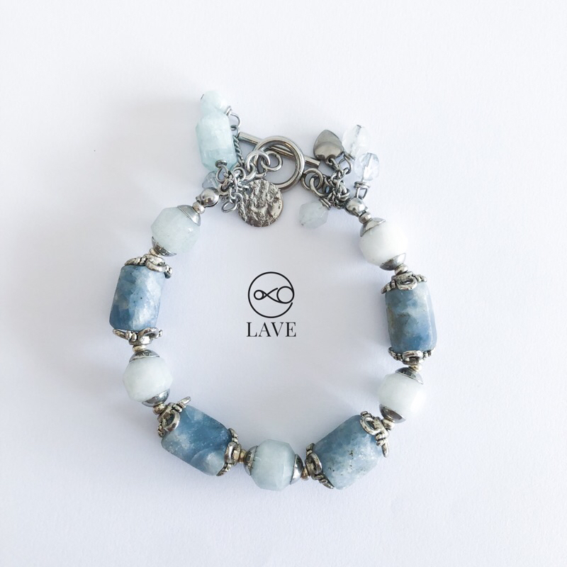 Aquamarine Crystal Bracelet