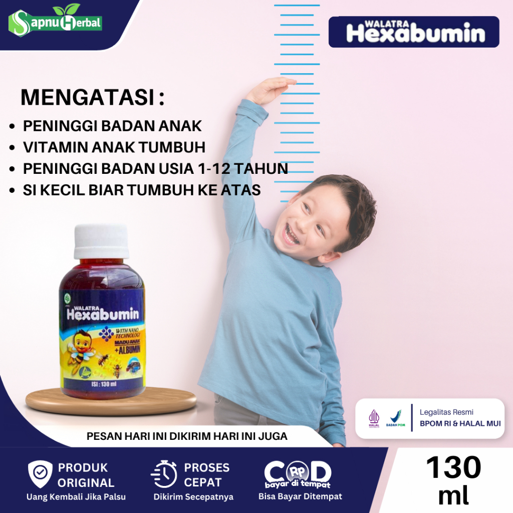 Suplemen Peninggi Badan Anak, Vitamin Anak Tumbuh Tinggi, Obat Peninggi Badan, Vitamin Penambah Ting