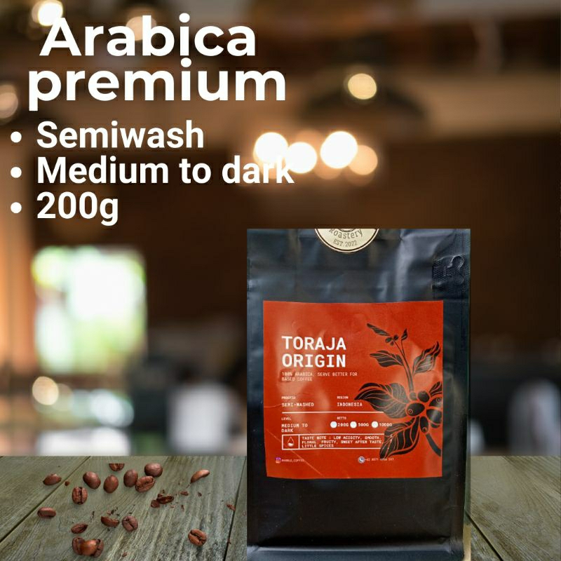 

Arabika toraja kalosi (biji/bubuk)